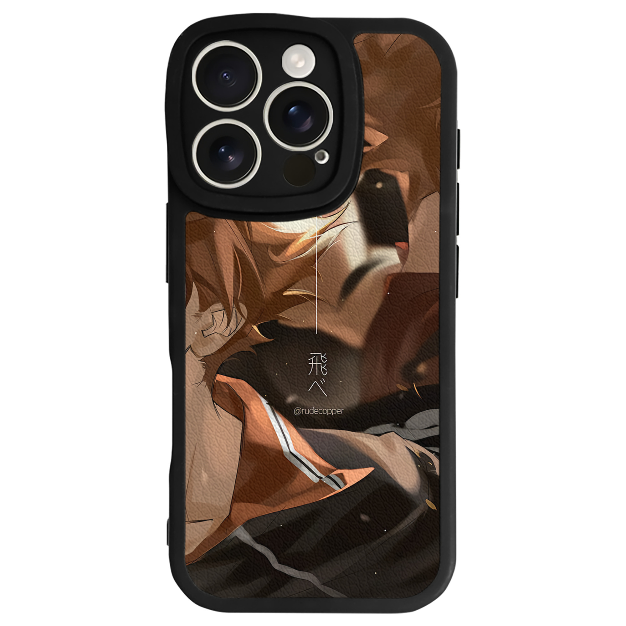 （画像用） ハイキュー!! Haikyu!! 【iPhone 16シリーズ対応】シリコンスマホケース（レザー調） 材質：シリコン